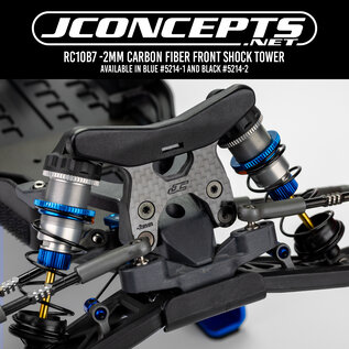 J Concepts JCO5214-1  Blue 2mm Carbon Fiber Front Shock Tower for B7