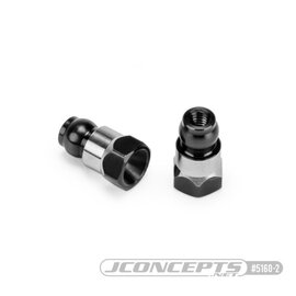 J Concepts JCO5160-2 Stealth Black RC10B7 | RC10B7D Fin Titanium Rear Stand-off - 10mm