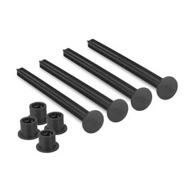 J Concepts JCO2431-2 Black 1/8th off-road tire stick - holds 4 mounted tires