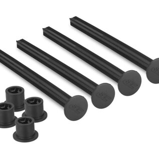 J Concepts JCO2431-2 Black 1/8th off-road tire stick - holds 4 mounted tires