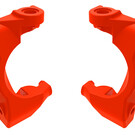 Traxxas TRA10732-RED  Red Caster Blocks (C-Hubs), Left & Right for Mini Maxx