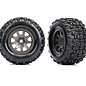 Traxxas TRA10770-GRAY  Large 4″ Sledgehammer Rear Tires on Charcoal Gray Wheels for Mini Maxx (2)