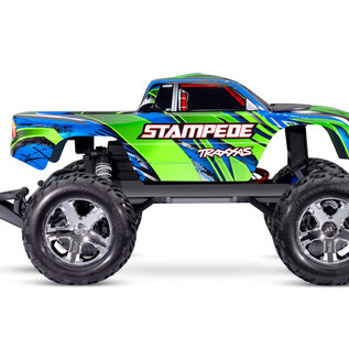 Traxxas TRA36254-8  Green Stampede 1/10 Scale Monster Truck w/ Battery & USB-C
