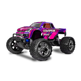 Traxxas TRA36254-8  Pink Stampede 1/10 Scale Monster Truck w/ Battery & USB-C