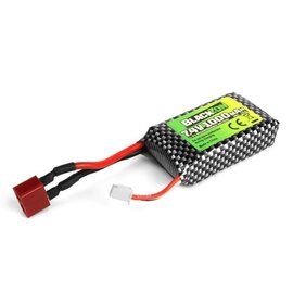 Blackzon BZN540223 Turbo Slyder Battery Pack (LiPo 7.4V, 1000mAh), w/T-Plug