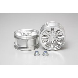 Tamiya TAM50676 RC Mini Cooper Chrome Wheels (2pcs)