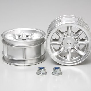 Tamiya TAM50676 RC Mini Cooper Chrome Wheels (2pcs)