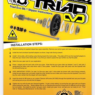 Avid RC AV1020-B7-215  Triad Evo Slipper | 21.5  66T / 69T | for B7 & B6