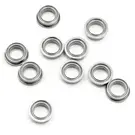 Avid RC FR168ZZ  1/4 x 3/8 x 1/8 Flanged Metal Bearings (10)