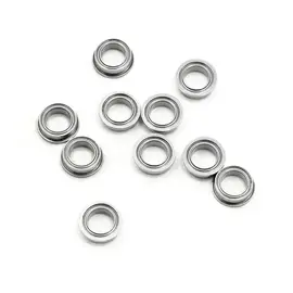 Avid RC FR168ZZ  1/4 x 3/8 x 1/8 Flanged Metal Bearings (10)