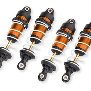 Traxxas TRA10765-ORNG Orange Shocks GTR Long W/Springs (4) for Mini Maxx