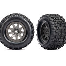 Traxxas TRA10771-GRAY  Large 4″ Sledgehammer Front Tires on Gray Wheels (2)