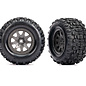 Traxxas TRA10771-GRAY  Large 4″ Sledgehammer Front Tires on Gray Wheels for Mini Maxx (2)