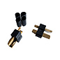 Deans WSD1311  Ultra Plug HB Black, Male 2-Pack for 12~16AWG Wire