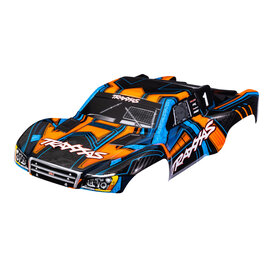 Traxxas TRA6844-ORNG  Orange & Blue Slash 4X4 Body, All Slash Trucks with Clipless