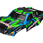 Traxxas TRA6844X   Green and Blue Slash 4X4 Ultimate Body