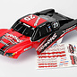 Traxxas TRA7084R  Red & Black Body, Mark Jenkins #25, 1/16 Slash