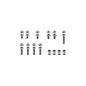OfficinaRC OFC-DOLCE-X4-24  OfficinaRC Dolce Vita Ball Stud Kit Titanium for Xray X4 2024 -25
