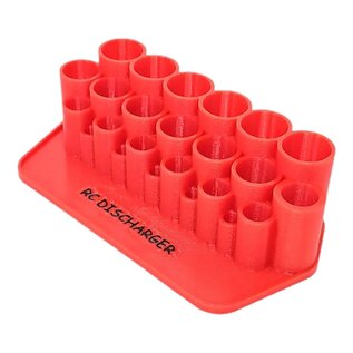 RC DISCHARGER RCD-SDH-MIP-XL-RED Red MIP Tool Holder XL with Parts Tray