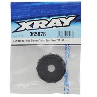 Xray XRA365878 Composite 3-Pad Slipper Clutch Spur Gear 78T 48P