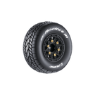 Louise RC LOULT3228SB  SC-Rocket M Oval Track 1/10 Short Course Tires, Soft, 12, 14 & 17mm Removable Hex on Black Rim (2)