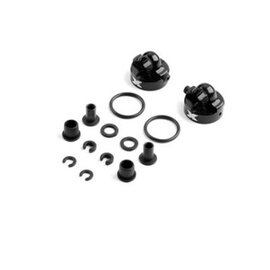 Xray XRA368054  Alu Shock Cap-Nut With Vent Hole Big Bore (2) for XB2