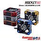 Surpass Hobby USA SP-360003-12 Rocket V2 Aluminum 30mm Cooling Fan Gold/Blk