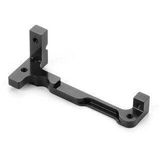 Xray XRA306222  Xray X4'25 Black Aluminium Servo Mount One-Piece - SWISS 7075 T6