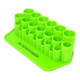 RC DISCHARGER RCD-SDH-MIP-XL-GRN  Green MIP Tool Holder XL with Parts Tray