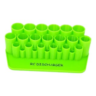 RC DISCHARGER RCD-SDH-MIP-XL-GRN  Green MIP Tool Holder XL with Parts Tray