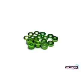 Sortafast SF-ALSPK1-GR  Green Aluminum Shims 3x6 Assortment (16)