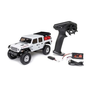 Axial Racing AXI00005V2T4  White 1/24 SCX24 Jeep JT Gladiator 4WD Rock Crawler Brushed RTR
