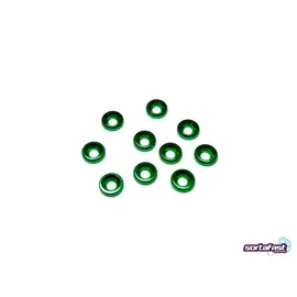 Sortafast SF-ALBW03-GR  Green Aluminum Button Washers M3 (10pk)