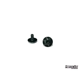 Sortafast SF-WG36BLK-2  Sortafast Hexcix Titanium Screws - Wing / Steering Arms - Black - 2pk (M3)