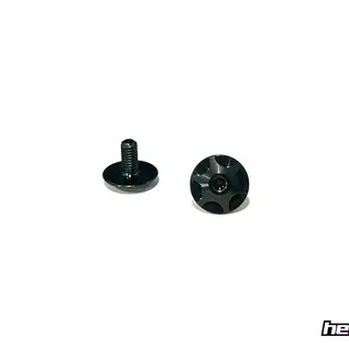 Sortafast SF-WG36BLK-2  Sortafast Hexcix Titanium Screws - Wing / Steering Arms - Black - 2pk (M3)