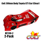 Colt M1138-2  Colt 200mm Body Toyota GT1 Car Clear (2 Pack)