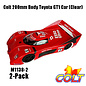 Colt M1138-2  Colt 200mm Body Toyota GT1 Car Clear (2 Pack)