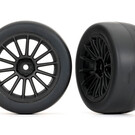 Traxxas TRA9374  Supra GT4 Front Sticky 2.0 Tires & Black Multi-Spoke Wheels (2)