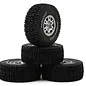 Proline Racing PRO1025310 1/16 Mirage TT F/R Tires MTD 12mm Silver Impulse (4): Mojave Grom