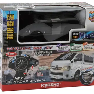 Kyosho 66609BK First Mini-Z RWD ReadySet w/Hi-Ace Super GL Body (Black) w/2.4GHz Radio