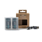 PaleBlue PBLPBDC Pale Blue Lithium Ion Rechargeable D Batteries 2pk