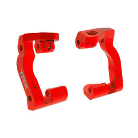 Traxxas TRA10733-RED  Aluminum (C-hubs) Red Caster Blocks (2) for Mini Maxx