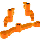 Traxxas TRA10743-ORNG Orange Aluminum Steering Bellcranks for Mini Maxx (1)