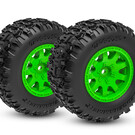 Traxxas TRA10771-GRN  Large 4″ Sledgehammer Front Tires on Green Wheels (2)