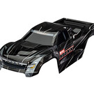 Traxxas TRA10711-BLK Body, Mini Maxx®, black (painted, decals applied)