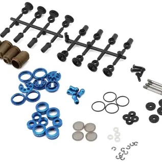 Yokomo YOKY2-SBBSBL  Yokomo YD-2 Super Low Friction Aluminum Big Bore Shock Set (Blue)