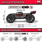 Arrma ARA8708V6T1 1/8 KRATON 6S EXB 4X4 RTR Brushless Speed Truck, BLACK