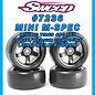 SWEEP SWP7236513P  Sweep Minis 36deg M-SPEC Rubber Tires (4) set on Black pre-glued Wheels SWEEP SWP7236513P  Sweep Minis 36deg M-SPEC Rubber Tires (4) set on Black pre-glued Wheels