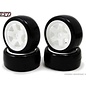 SWEEP SWP7236511P  Sweep Minis 36deg M-SPEC Rubber Tires (4) set on White pre-glued Wheels
