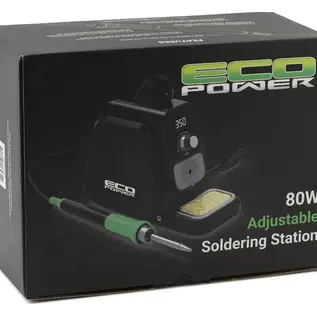 Eco Power ECP-3202 EcoPower 80W Adjustable Temperature Digital Soldering Station w/Alligator Clip Support Arms